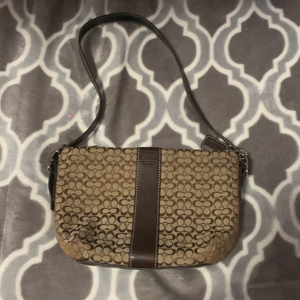 Brown coach bag